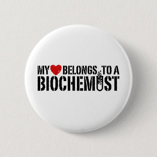 Mein Herz gehört einem Biochemiker Button