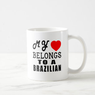Mein Herz gehört einem Brasilianer Kaffeetasse