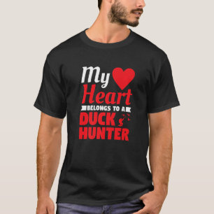Mein Herz gehört einem Duck Hunter Husband Waterfo T-Shirt