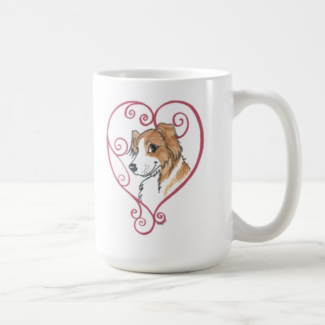 Mein Herz gehört einem englischen Schäfer Kaffeetasse (Rechts)