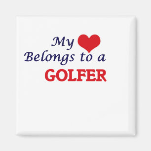 Mein Herz gehört einem Golfspieler Magnet