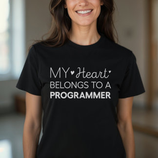 Mein Herz gehört einem Niedlichen Programmierer W T-Shirt