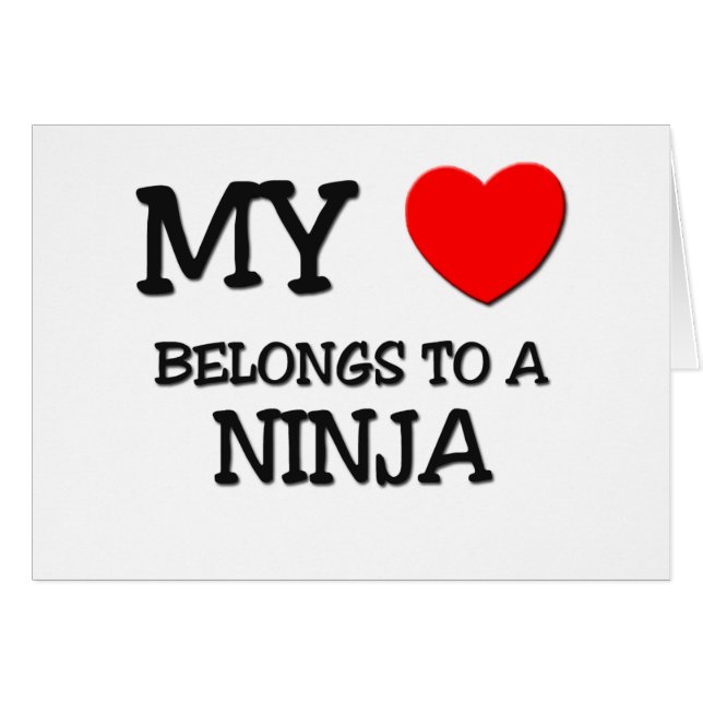 Mein Herz gehört einem NINJA (Vorderseite (Horizontal))