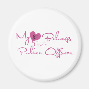 Mein Herz gehört einem Polizeibeamten an Magnet