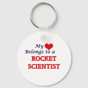 Mein Herz gehört einem Rocket Scientist Schlüsselanhänger
