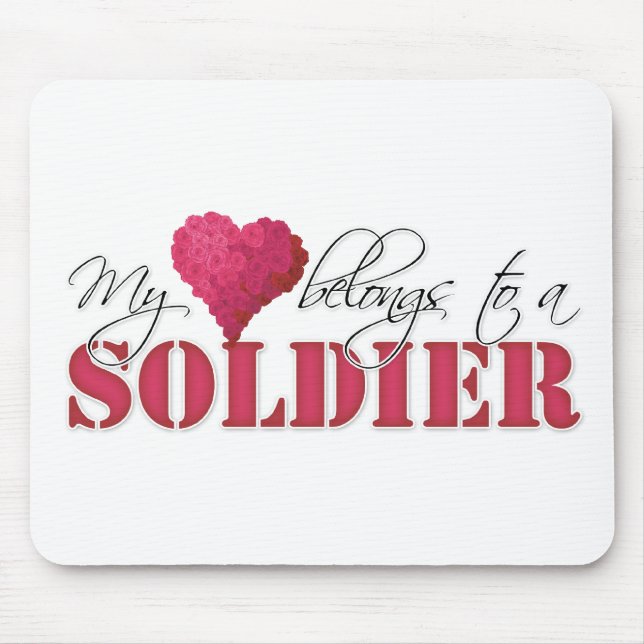 Mein Herz gehört einem Soldaten Mousepad (Vorne)