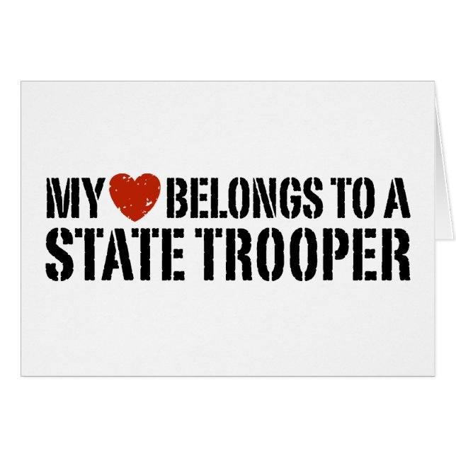 Mein Herz gehört einem Staat-Trooper (Vorderseite (Horizontal))