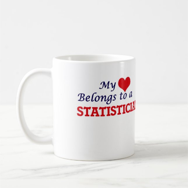 Mein Herz gehört einem Statistiker Kaffeetasse (Links)