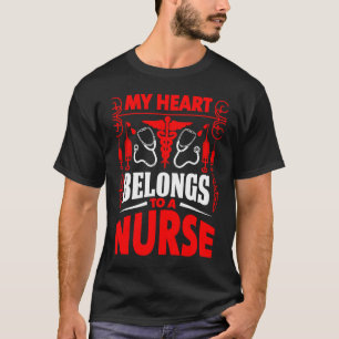 Mein Herz gehört einem Stethoskop zur Liebe des Kr T-Shirt
