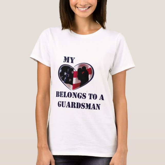Mein Herz gehört einem Wachposten T-Shirt (Vorderseite)