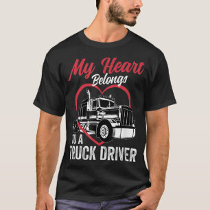 Mein Herz gehört einer Ehefrau von Lkw-Fahrern T-Shirt
