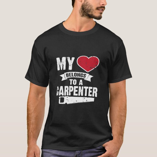 Mein Herz gehört einer Holzarbeiterfrau T-Shirt (Vorderseite)