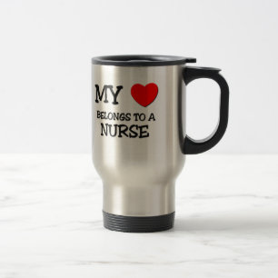 Mein Herz gehört einer KRANKENSCHWESTER Reisebecher