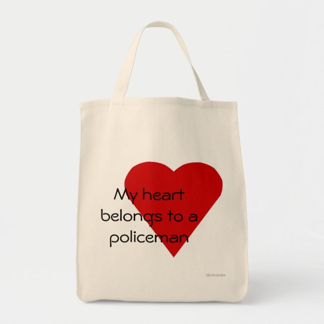 Mein Herz gehört einer Polizist Tasche (Vorne)