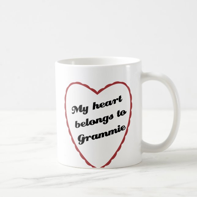 Mein Herz gehört Grammie Kaffeetasse (Rechts)