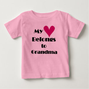 Mein Herz gehört Großmutter Baby T-shirt