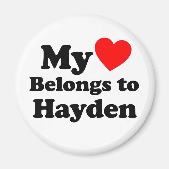 Mein Herz gehört Hayden Magnet (Vorne)