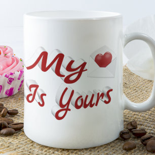Mein Herz gehört Ihnen Valentinstag  Kaffeetasse