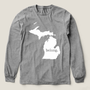 Mein Herz gehört in Michigan-Staatsstolz Tri-Blend Shirt