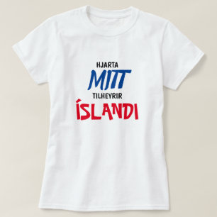 mein Herz gehört Island in Island T-Shirt