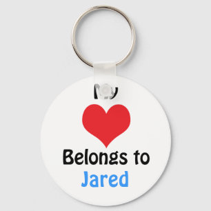 Mein Herz gehört Jared Schlüsselanhänger