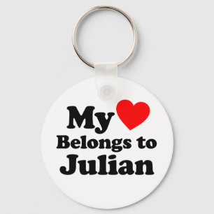 Mein Herz gehört Julian Schlüsselanhänger