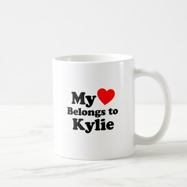 Mein Herz gehört Kylie Kaffeetasse (Rechts)