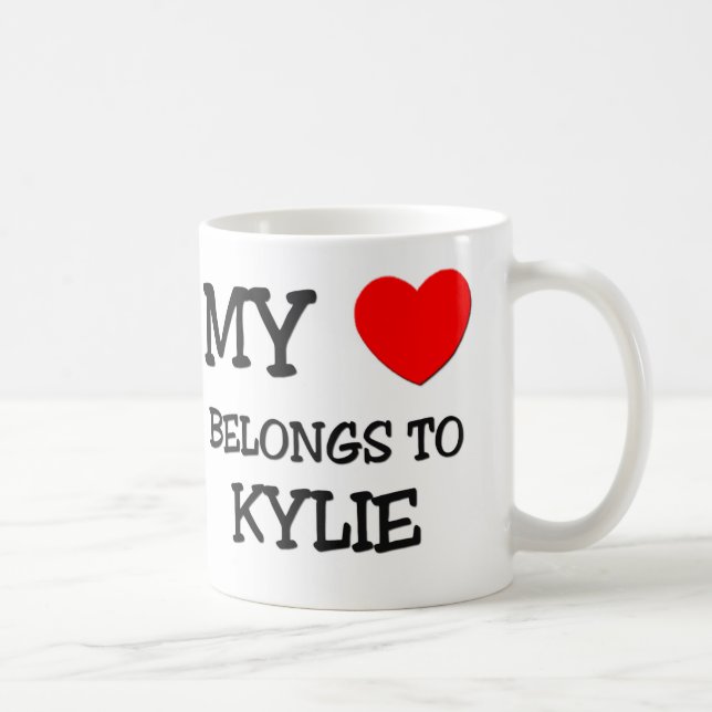 Mein Herz gehört KYLIE Kaffeetasse (Rechts)