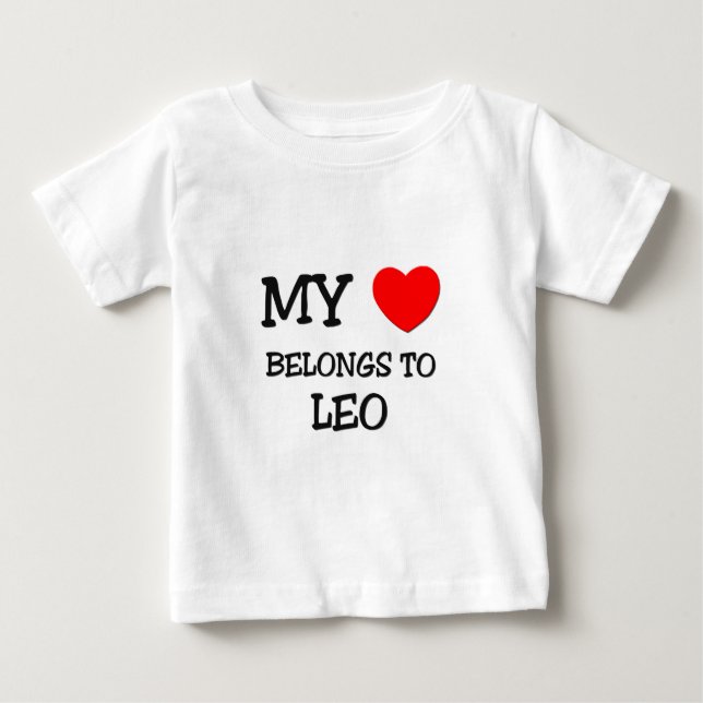 Mein Herz gehört Löwen Baby T-shirt (Vorderseite)