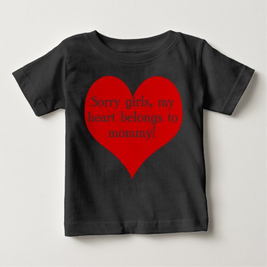 Mein Herz gehört Mama Baby T-shirt