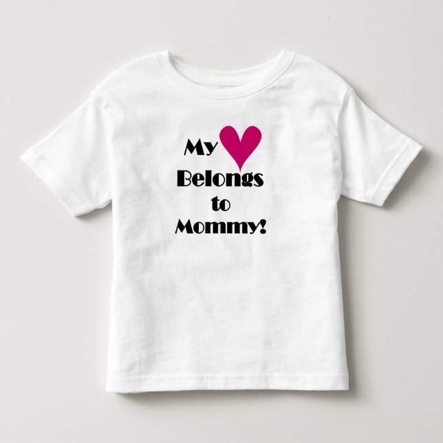 Mein Herz gehört Mama Kleinkind T-shirt (Vorderseite)