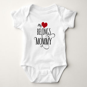 Mein Herz gehört Mami Baby Strampler