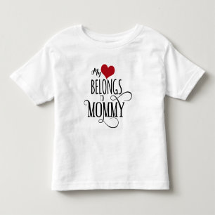 Mein Herz gehört Mami Kleinkind T-shirt