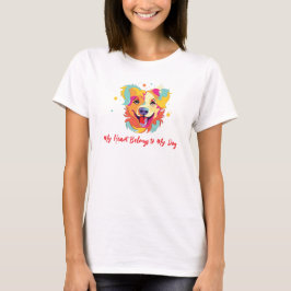 Mein Herz gehört meinem Hund T-Shirt