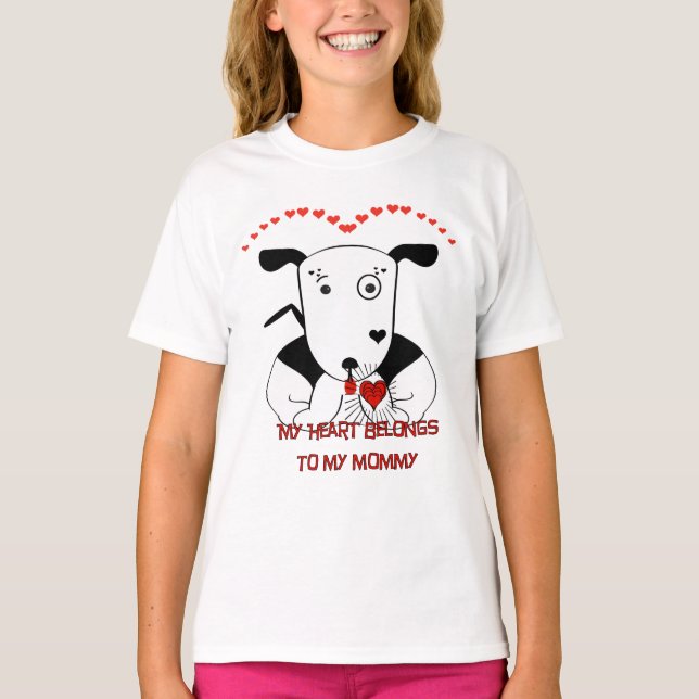 Mein Herz gehört meiner Mama T-Shirt (Vorderseite)