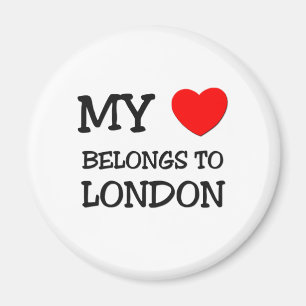 Mein Herz gehört nach London Magnet