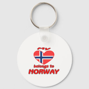 Mein Herz gehört nach Norwegen Schlüsselanhänger