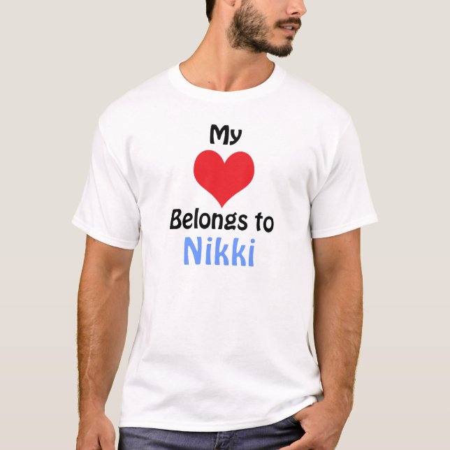 Mein Herz gehört Nikki T-Shirt (Vorderseite)