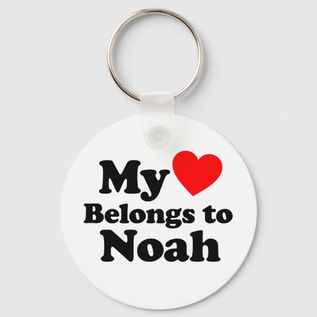 Mein Herz gehört Noah Schlüsselanhänger (Vorderseite)
