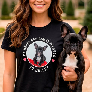 Mein Herz gehört offiziell meinem Hund - individue T-Shirt