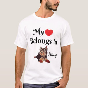 Mein Herz gehört personalisiertem T-Shirt