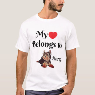 Mein Herz gehört personalisiertem T-Shirt