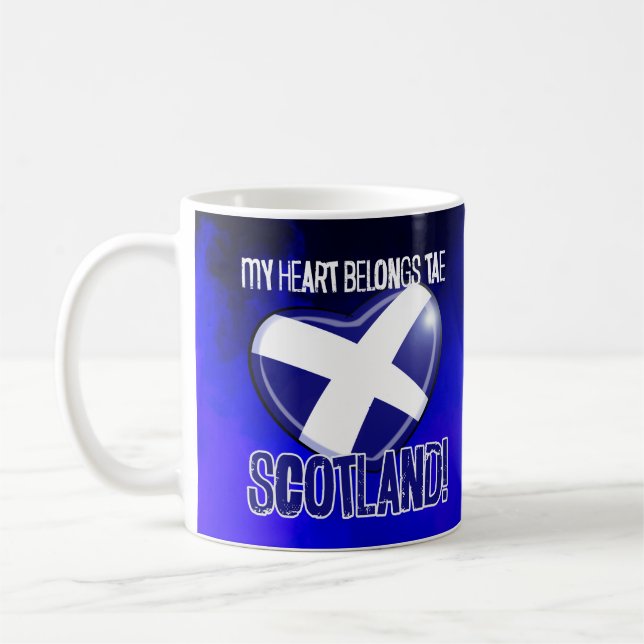 Mein Herz gehört Tae SCOTLAND Kaffeetasse (Links)