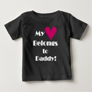 Mein Herz gehört Vati Baby T-shirt