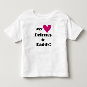 Mein Herz gehört zu Daddy Kleinkind T-shirt