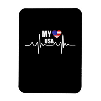 Mein Herz gehört zu den USA am 4. Juli Magnet