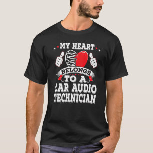 Mein Herz gehört zu einem Autoakustiker Valenti T-Shirt