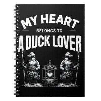Mein Herz gehört zu einem Duck Lover Notizblock