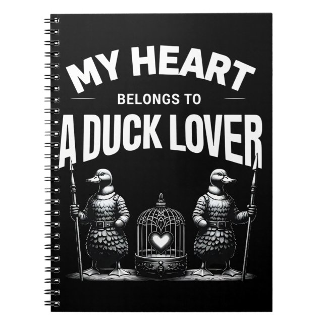 Mein Herz gehört zu einem Duck Lover Notizblock (Vorderseite)