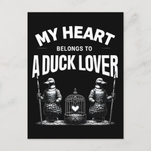 Mein Herz gehört zu einem Duck Lover Postkarte
